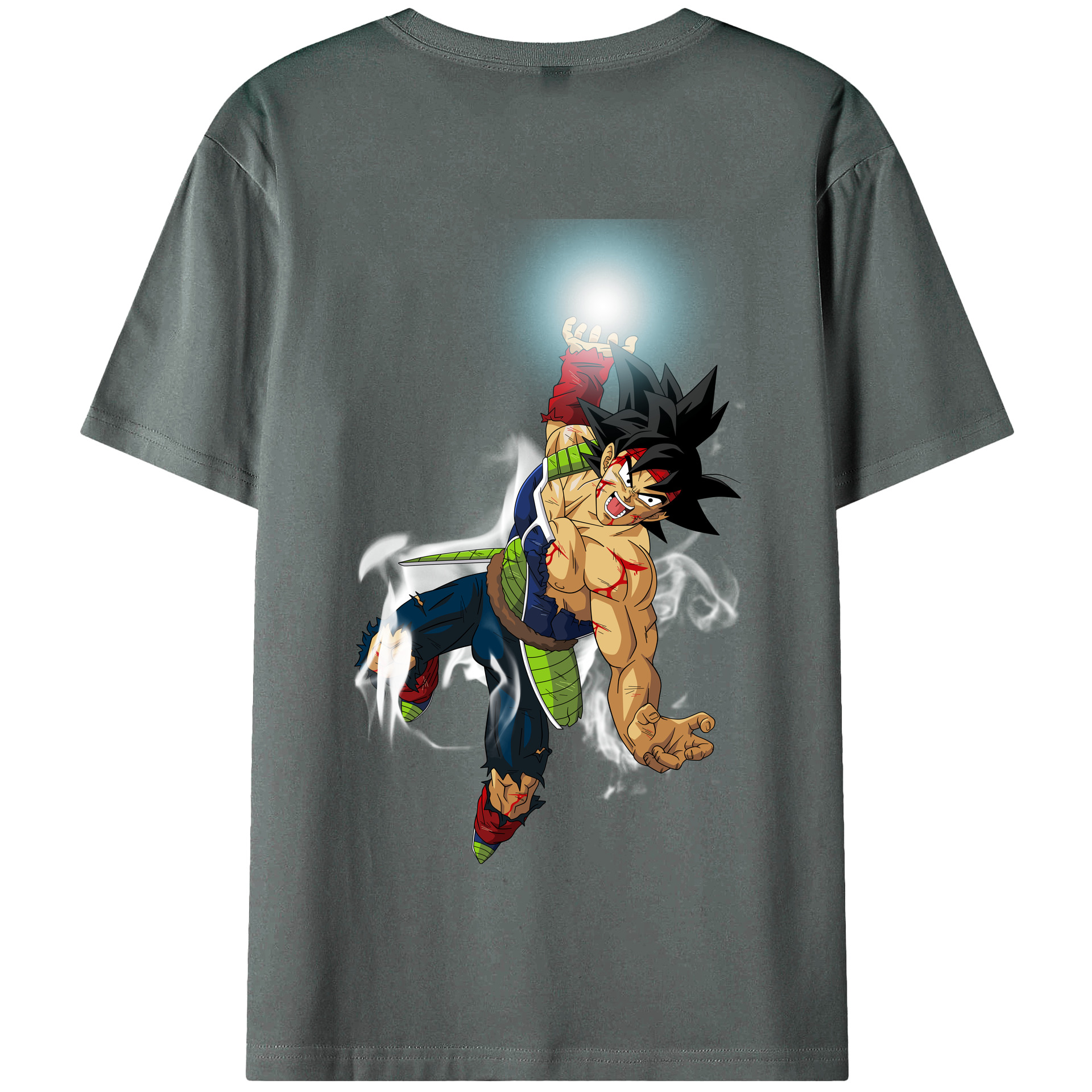（画像用） ドラゴンボール バーダック DRAGON BALL Burdock 綿100％半袖Tシャツ（背面プリント）